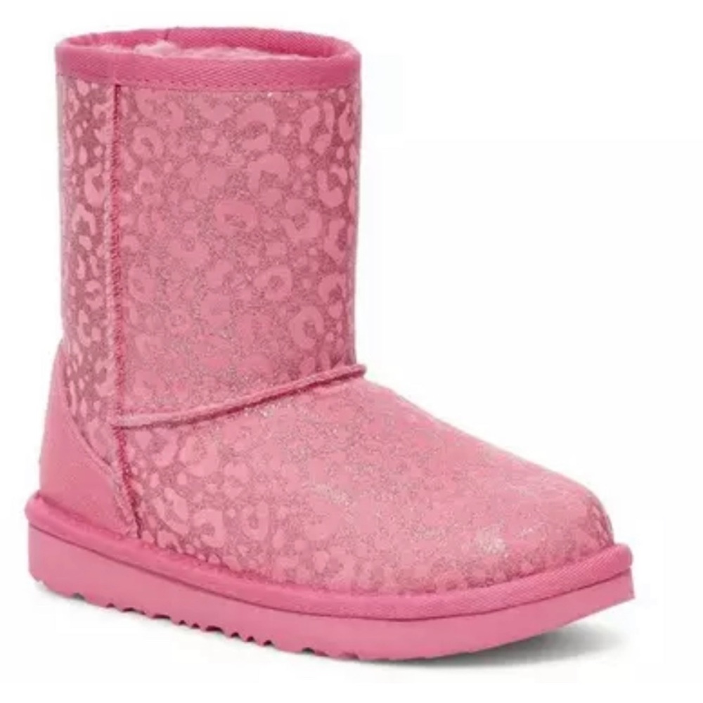 UGG CLASSIC GLITTER LEOPARD BOOTS